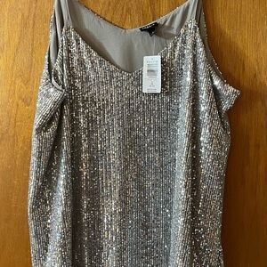 Torrid Silver Sequin tank top
